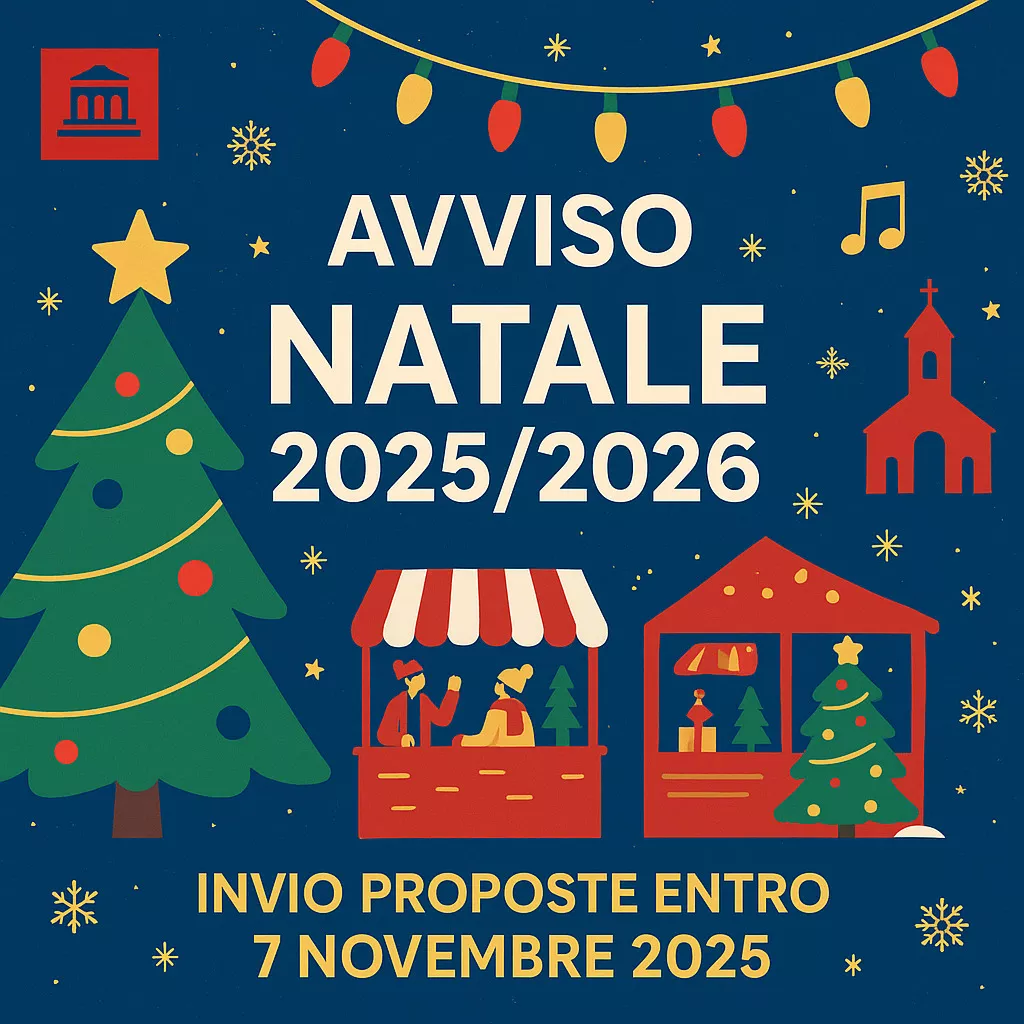 Avviso per la programmazione degli eventi natalizi 2025/2026